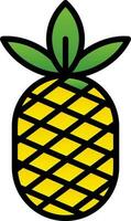 Ananas-Vektor-Icon-Design vektor