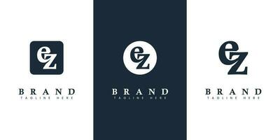 modern och enkel små bokstäver ez brev logotyp, lämplig för företag med ez eller ze initialer. vektor