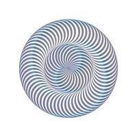 3d vriden lutning spiraler. tunnel geometri med rader. abstrakt teknologi cirkel i en spiral. vektor illustration