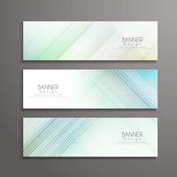 Abstrakt modern geometrisk elegant banners designmall vektor