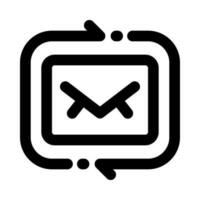 Rückkehr Email Symbol zum Ihre Webseite, Handy, Mobiltelefon, Präsentation, und Logo Design. vektor