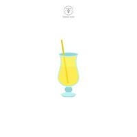 Limonade Glas Symbol Symbol Vektor Illustration isoliert auf Weiß Hintergrund