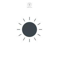 Sonne Symbol Symbol Vektor Illustration isoliert auf Weiß Hintergrund