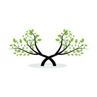Bonsai Baum Logo. einfach minimalistisch Silhouette Design, Pflanze Vektor, Symbol Illustration Element vektor