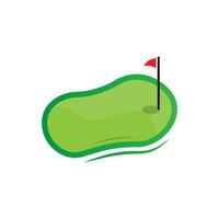 golf logotyp design, design vektor golf boll och golf klubb turnering, illustration mall