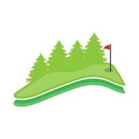 Golf Logo Design, Design Vektor Golf Ball und Golf Verein Turnier, Illustration Vorlage