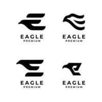 e Adler Brief einstellen Sammlung Logo Symbol Design Illustration vektor