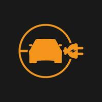 elektrisk bil logotyp vektor
