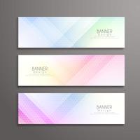 Abstrakt modern geometrisk elegant banners designmall vektor