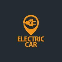 elektrisch Auto Logo Vektor