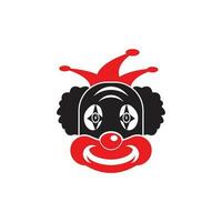 Clown Charakter Logo Symbol, Vektor Illustration Design Vorlage.