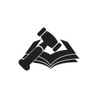 Gesetz Symbol Logo, Vektor Illustration Design Vorlage.