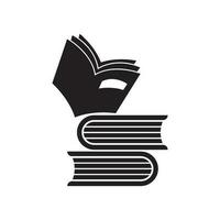 Buch Symbol einfach Logo Vektor Illustration Vorlage Design.