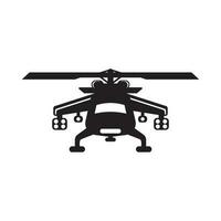 Hubschrauber Symbol Logo Vektor Illustration Vorlage Design.