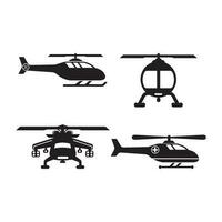 Hubschrauber Symbol Logo Vektor Illustration Vorlage Design.