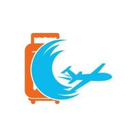 uppsättning av resa logotyp för resa byrå vektor ikon illustration design