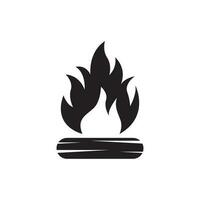 Lagerfeuer Symbol Logo Vektor, Abbildung Design Vorlage. vektor