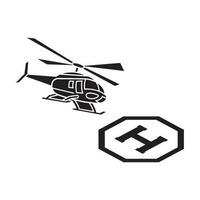 helikopter ikon logotyp vektor illustration mall design.