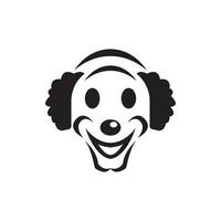 Clown Charakter Logo Symbol, Vektor Illustration Design Vorlage.