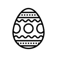 påsk ägg kyckling bruka mat linje ikon vektor illustration