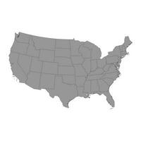 Karte des Bundesstaates Rhode Island. Vektor-Illustration. vektor