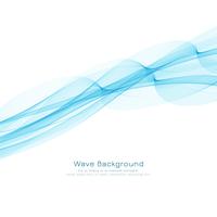 Stilvolle Hintergrundauslegung der abstrakten eleganten blauen Welle vektor