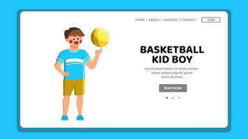 Kind Basketball Kind Junge Vektor