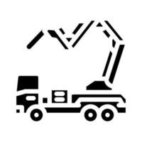 Graben Gräber bürgerlich Ingenieur Glyphe Symbol Vektor Illustration