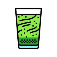 Matcha Latté japanisch Essen Farbe Symbol Vektor Illustration