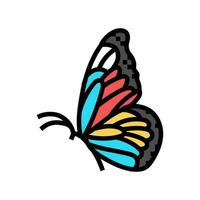 Schmetterling tätowieren Kunst Jahrgang Farbe Symbol Vektor Illustration