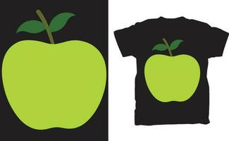 Apfel Vektor t Hemd Design komisch
