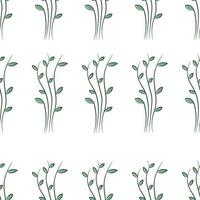 hand dragen blommig sömlös mönster med skönhet blommor vektor design. perfekt för textil- grafik