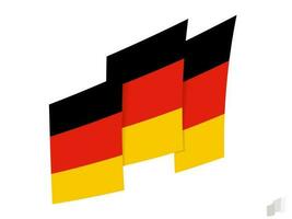 Deutschland Flagge im ein abstrakt zerrissen Design. modern Design von das Deutschland Flagge. vektor