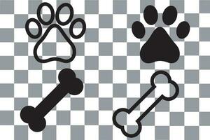 Hund und Katze Pfote Symbole und Vektor kostenlos herunterladen