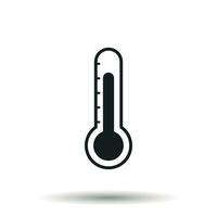 Thermometer Symbol. Tor eben Vektor Illustration isoliert auf Weiß Hintergrund.