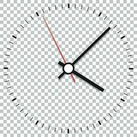 Uhr Symbol Vektor Illustration. Büro Uhr auf isoliert Hintergrund.