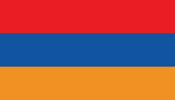 armenia flagga ikon i platt stil. nationell tecken vektor illustration. klok företag begrepp.