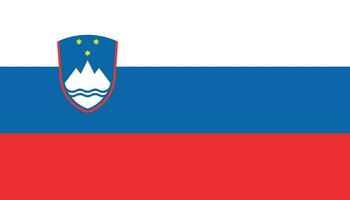 Slowenien Flagge Symbol im eben Stil. National Zeichen Vektor Illustration. politisch Geschäft Konzept.