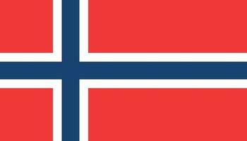 Norwegen Flagge Symbol im eben Stil. National Zeichen Vektor Illustration. politisch Geschäft Konzept.