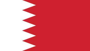 Bahrain Flagge Symbol im eben Stil. National Zeichen Vektor Illustration. politisch Geschäft Konzept.