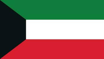 kuwait flagga ikon i platt stil. nationell tecken vektor illustration. klok företag begrepp.