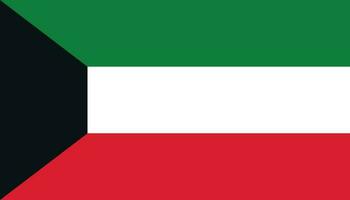 Kuwait Flagge Symbol im eben Stil. National Zeichen Vektor Illustration. politisch Geschäft Konzept.