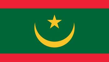 Mauretanien Flagge Symbol im eben Stil. National Zeichen Vektor Illustration. politisch Geschäft Konzept.