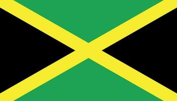 Jamaika Flagge Symbol im eben Stil. National Zeichen Vektor Illustration. politisch Geschäft Konzept.