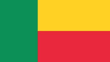 Benin Flagge Symbol im eben Stil. National Zeichen Vektor Illustration. politisch Geschäft Konzept.