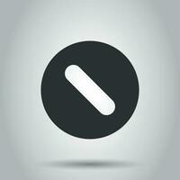 Pille Vektor Symbol im eben Stil. Tablette Illustration auf Weiß Hintergrund. Kapsel medizinisch Konzept.