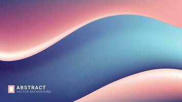 abstrakt Vektor Hintergrund Pastell- Farben Blau Rosa Gradient Gittergewebe bg Wellen