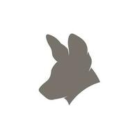Hundekopf-Logo-Design vektor