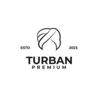 man i turban för indisk kultur logotyp design begrepp vektor illustration symbol ikon