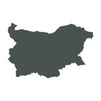 Bulgarien Vektor Karte. schwarz Symbol auf Weiß Hintergrund.